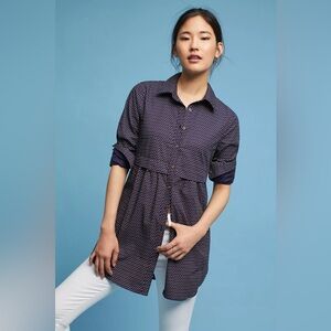 Anthropologie Maeve Polka Dot Tunic